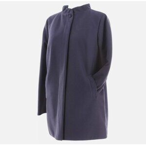 [C] STUDIO CLUB Gray Blue Women's Button Trench Coat - NWT $585